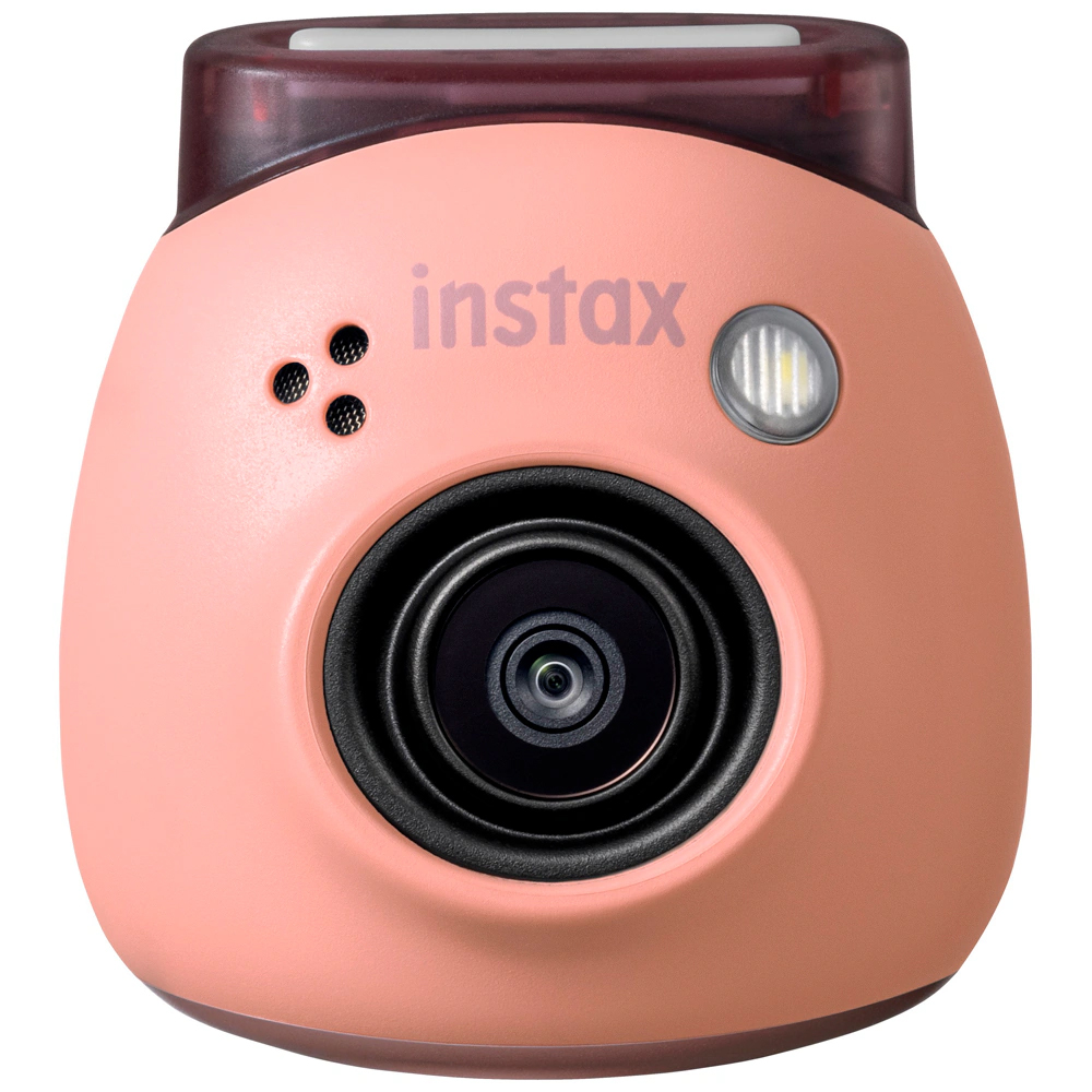 チェキ 手のひらサイズカメラ INSTAX Pal パウダーピンク 多機能リング