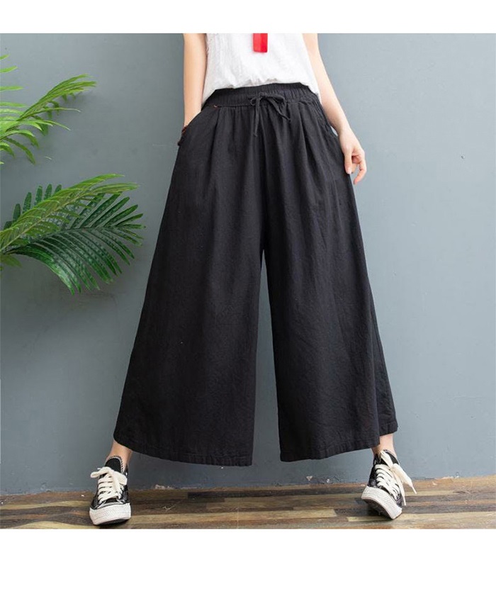 ワイドパンツ ガウチョパンツ レディース ワイド 九分丈 ズボン パンツ