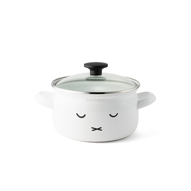 富士ホーロー 特典付 ミッフィーフェイスシリーズ キャセロール18cm