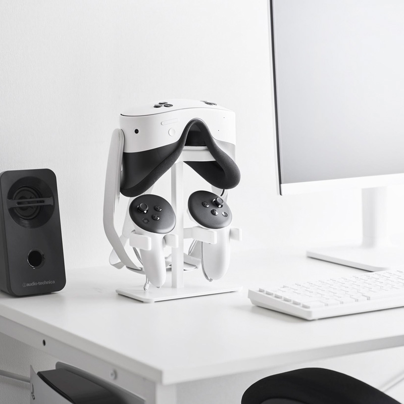 山崎実業 特典付 伸縮VRゴーグル＆コントローラー収納ラック スマート