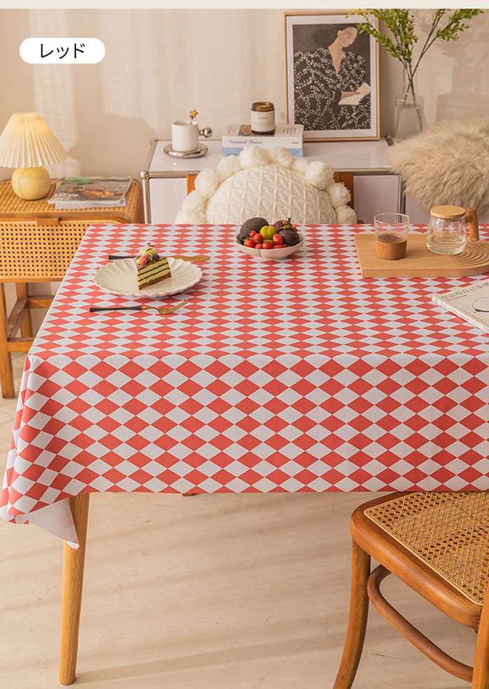 テーブルクロス 12サイズ 大きめ ビニール 防水 防油 耐熱性 PVC製