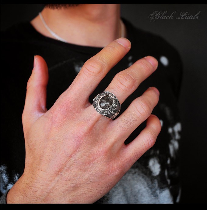 シルバーリング カレッジリング メンズ 指輪 シルバーアクセサリー