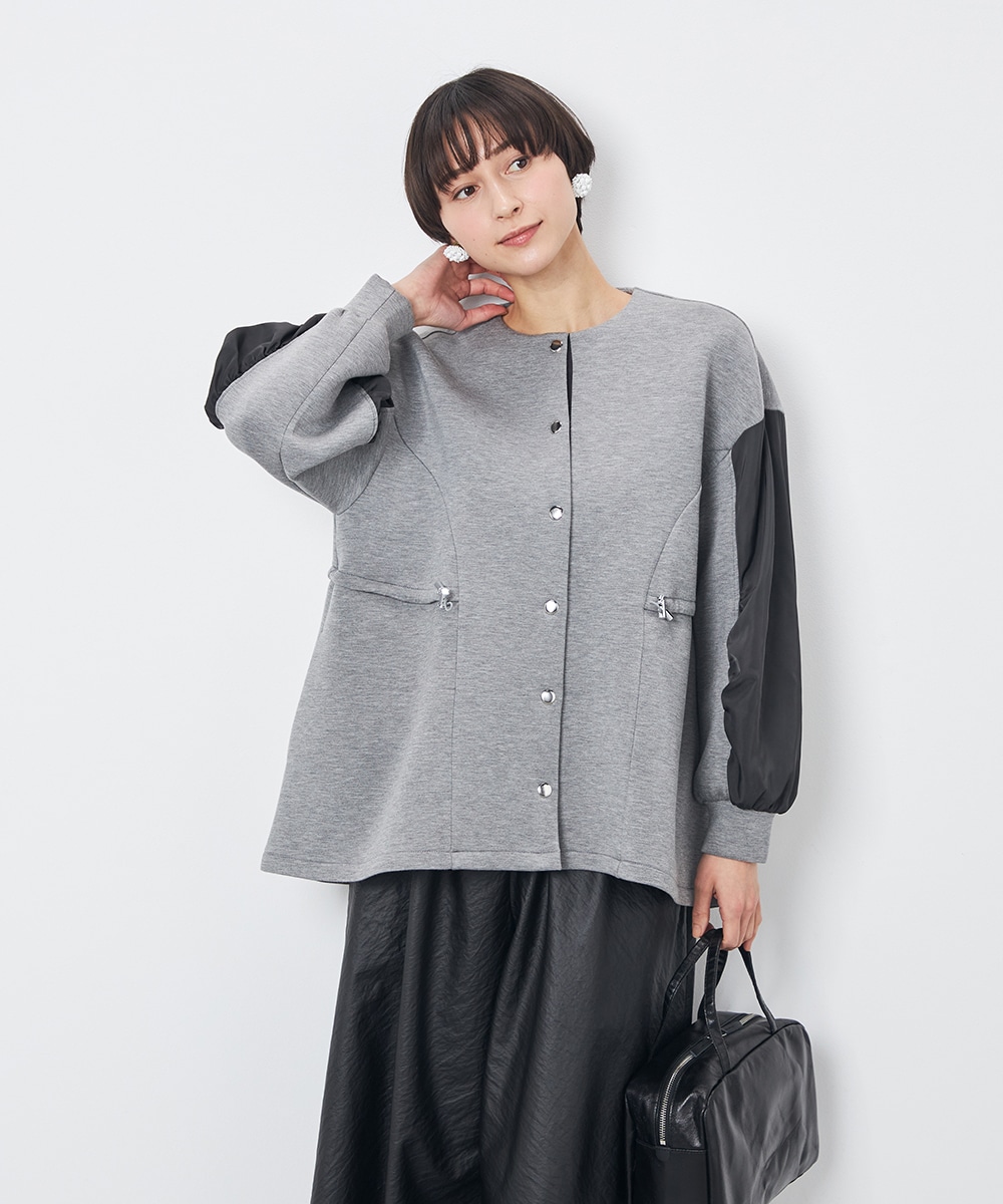 異素材ダンボールブルゾン