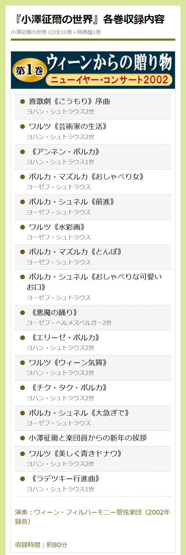 小澤征爾の世界 CD全10巻＋特典盤1巻 : ユーキャン通販公式 Yahoo