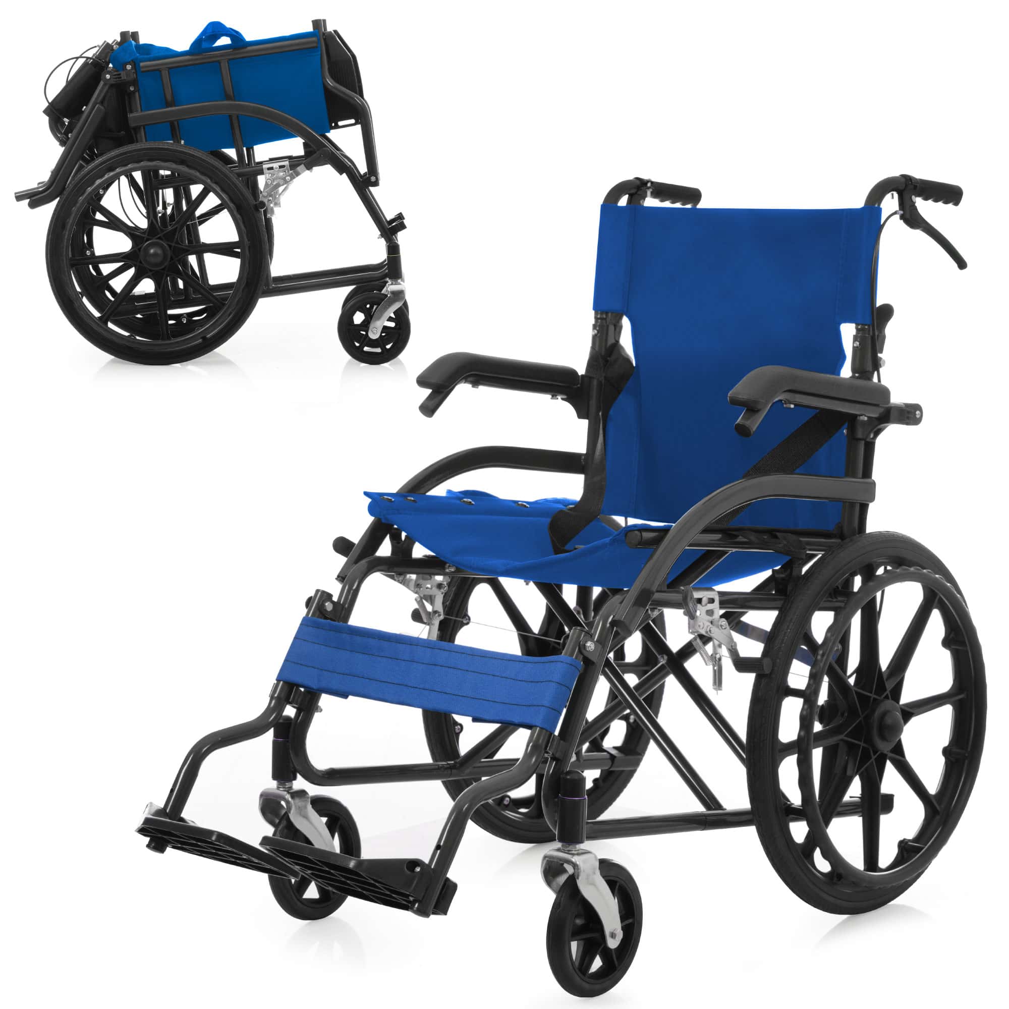 爆買WEEK+5%〜3/1まで】車椅子 折畳み 介助用 自立できる 自走用車いす