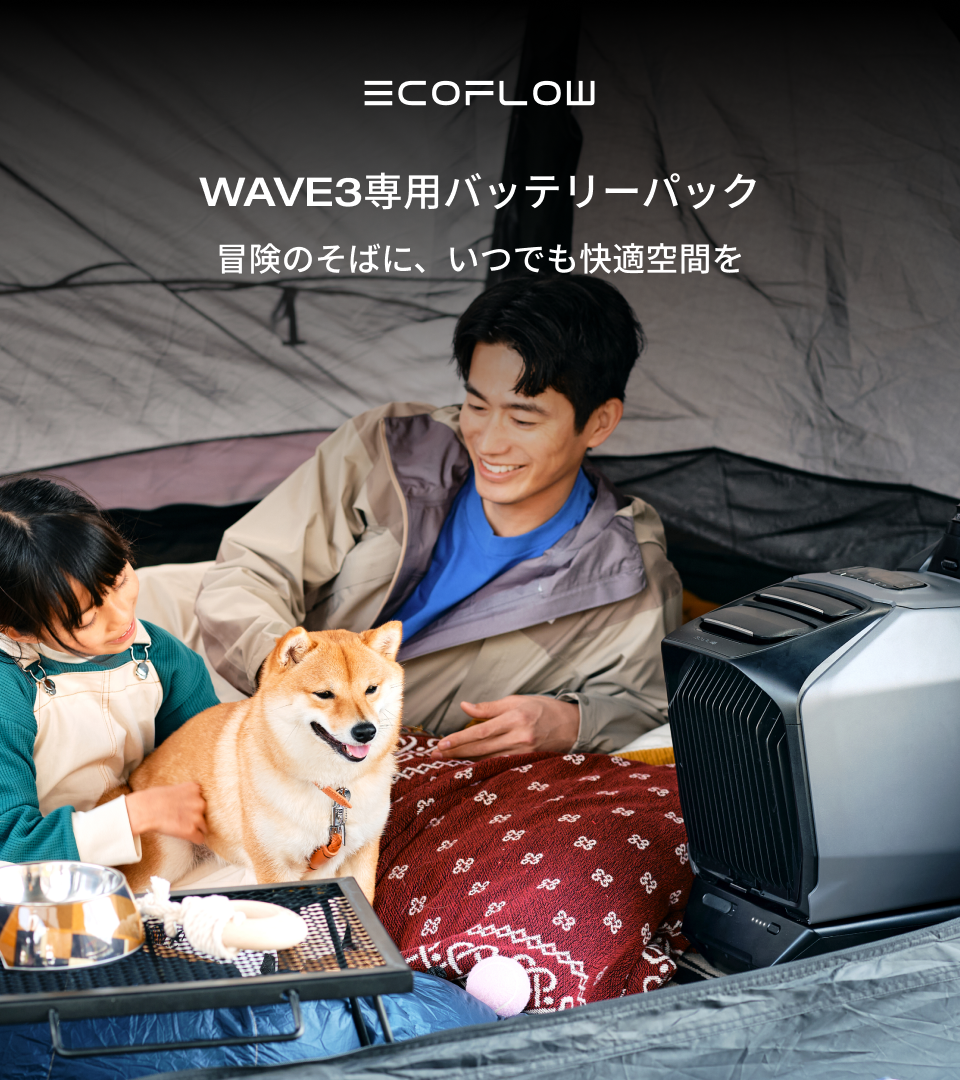 ECOFLOW EcoFlow WAVE 3 専用バッテリーパック ポータブルエアコン