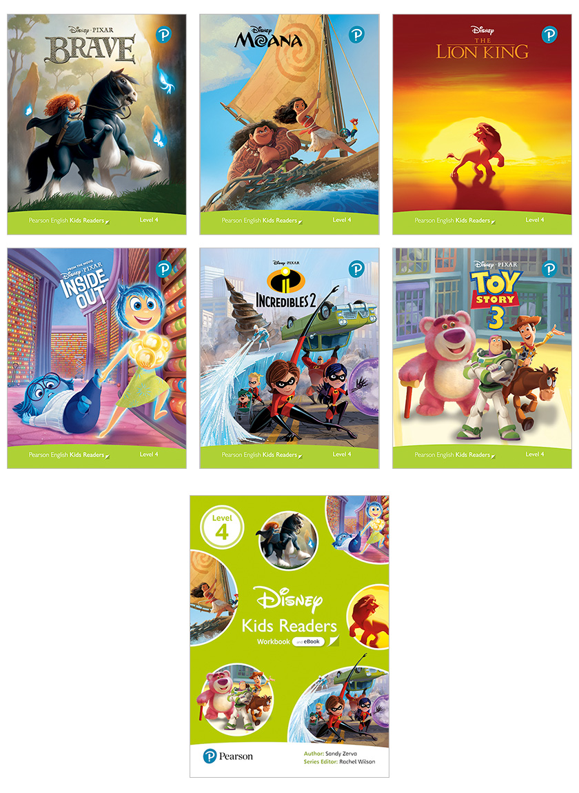 Disney（ディズニー） 絵本 英語 Disney Kids Readers Level 4 Pack