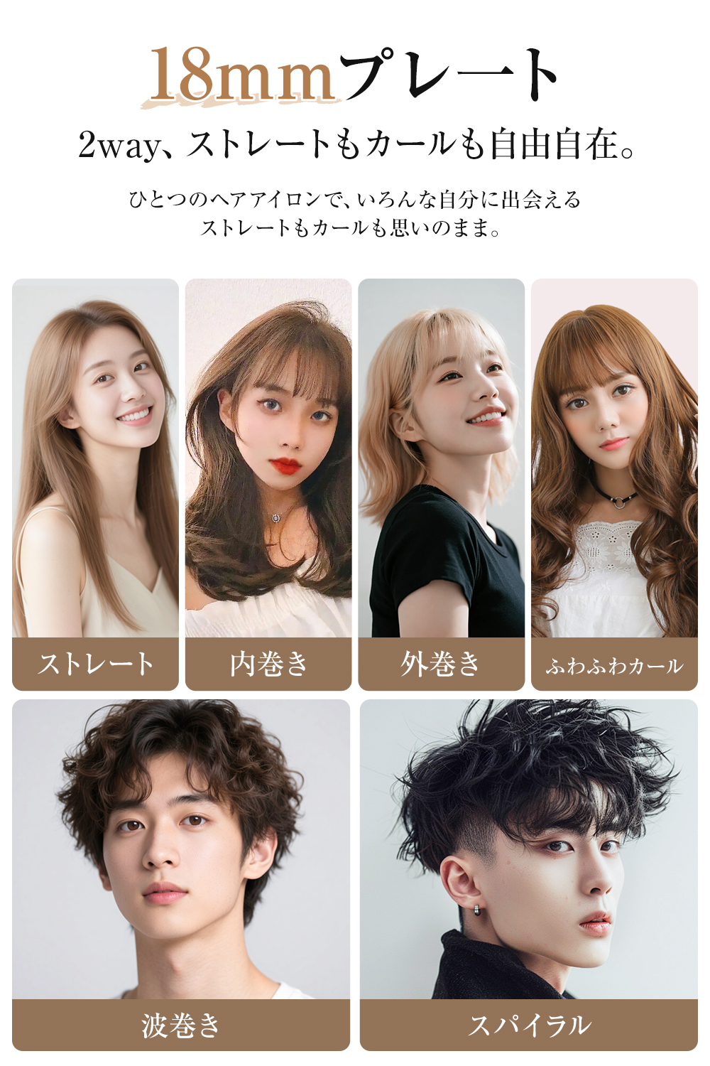 ヘアアイロン ストレート カール ツヤ髪 25秒立ち上がり コードレス