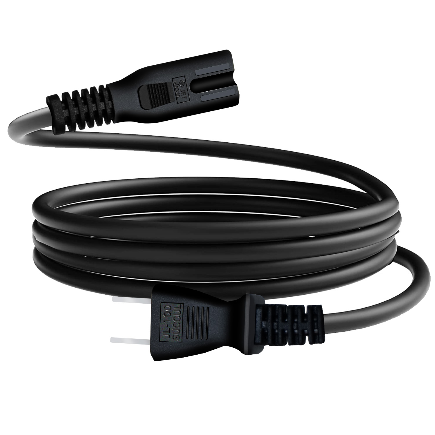 SUCCUL（サクル） AC電源ケーブル 700W 2ピンソケット(メス)⇔2