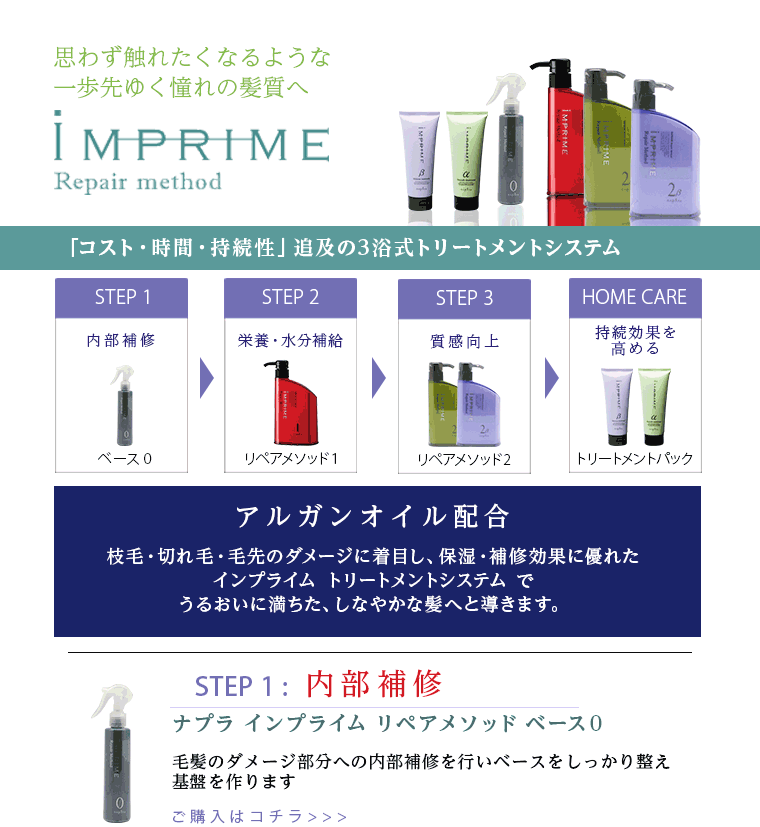 IMPRIME ナプラ インプライム リペアメソッド 2ベータ モイスチャー