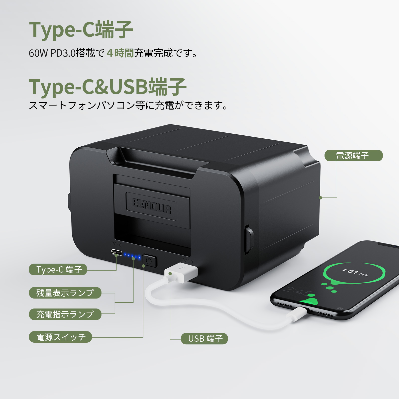 車載冷蔵庫 ポータブル冷蔵庫 EENOUR D10 10L -20℃〜10℃ バッテリー