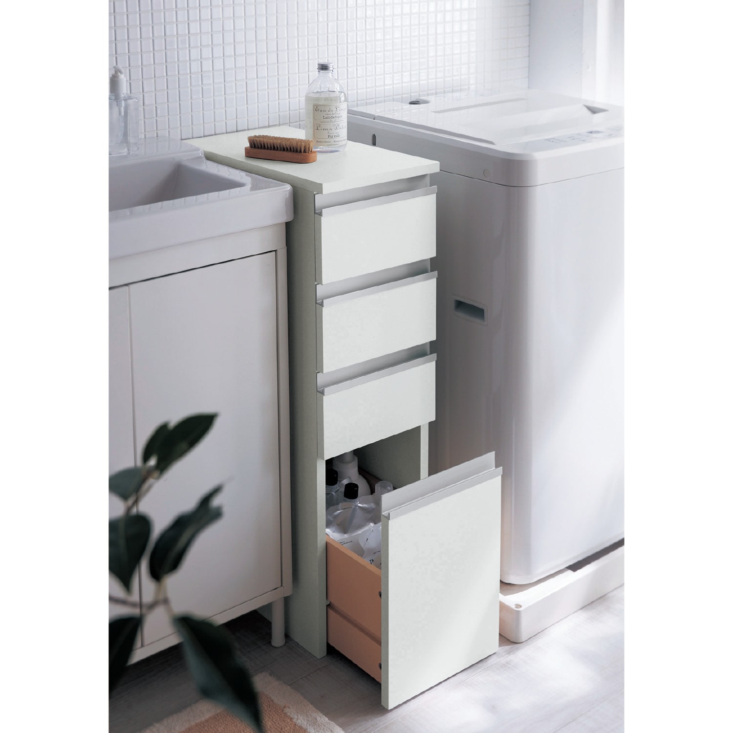 収納 ベルメゾン サイズが選べる隙間サニタリーチェスト A／15×45.5