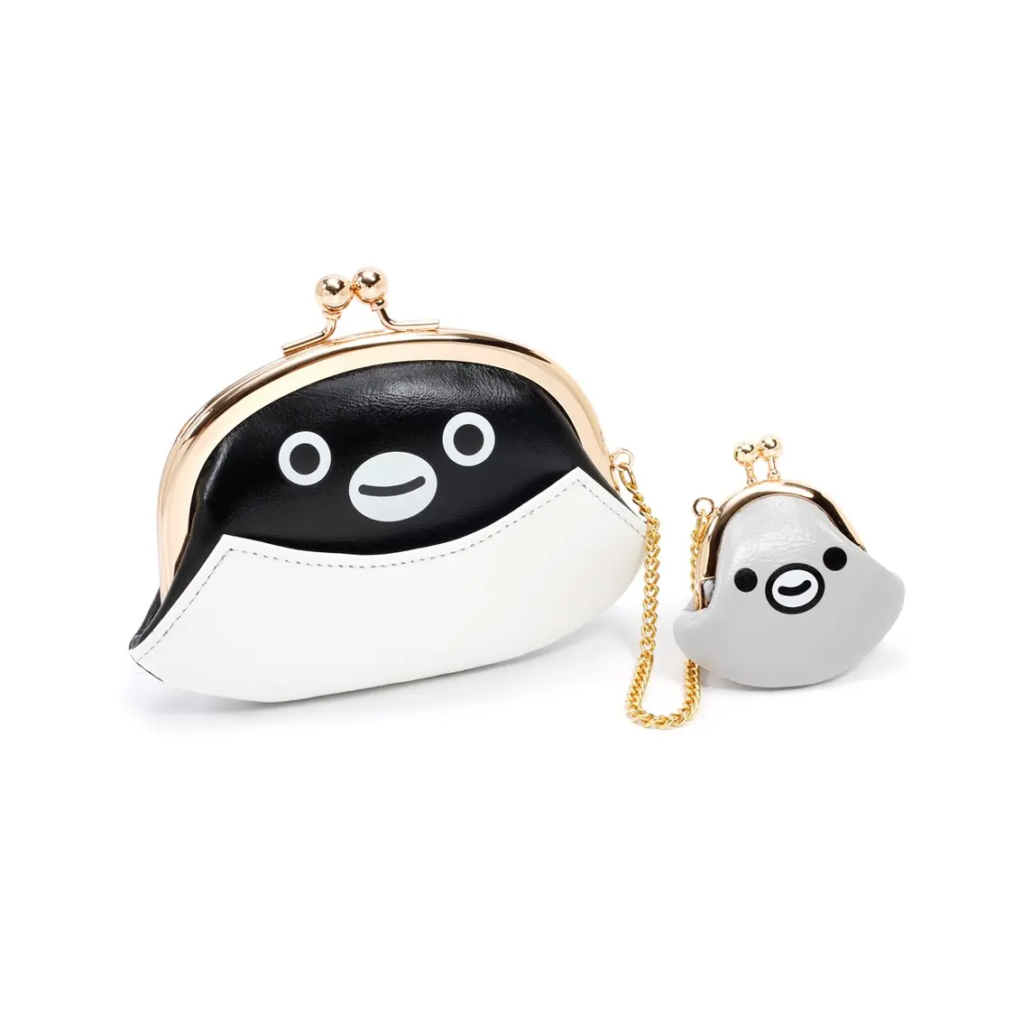 Suicaのペンギン 本革カードケース（ピンク×ベージュ）:オレンジページ