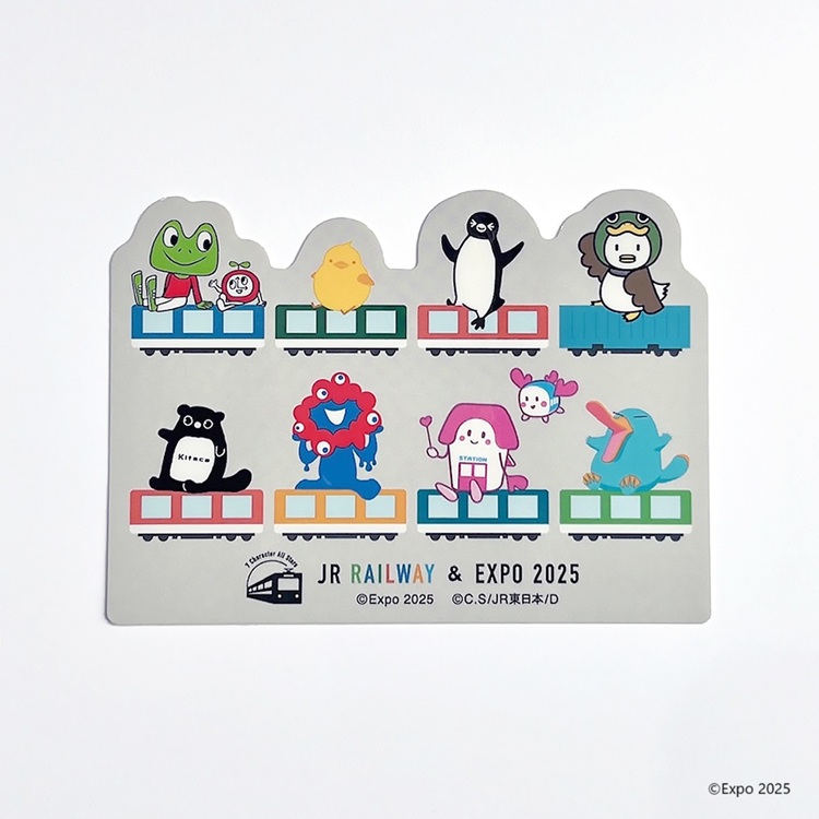 雑貨】EXPO2025 ミャクミャク 【JR 7 Character All Stars】 耐水対光