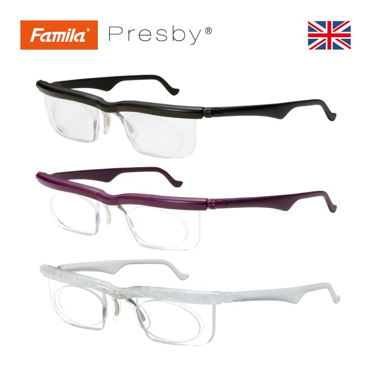 ファミラ 度数が調節できるメガネ [ワイン] ブルーライトカット機能