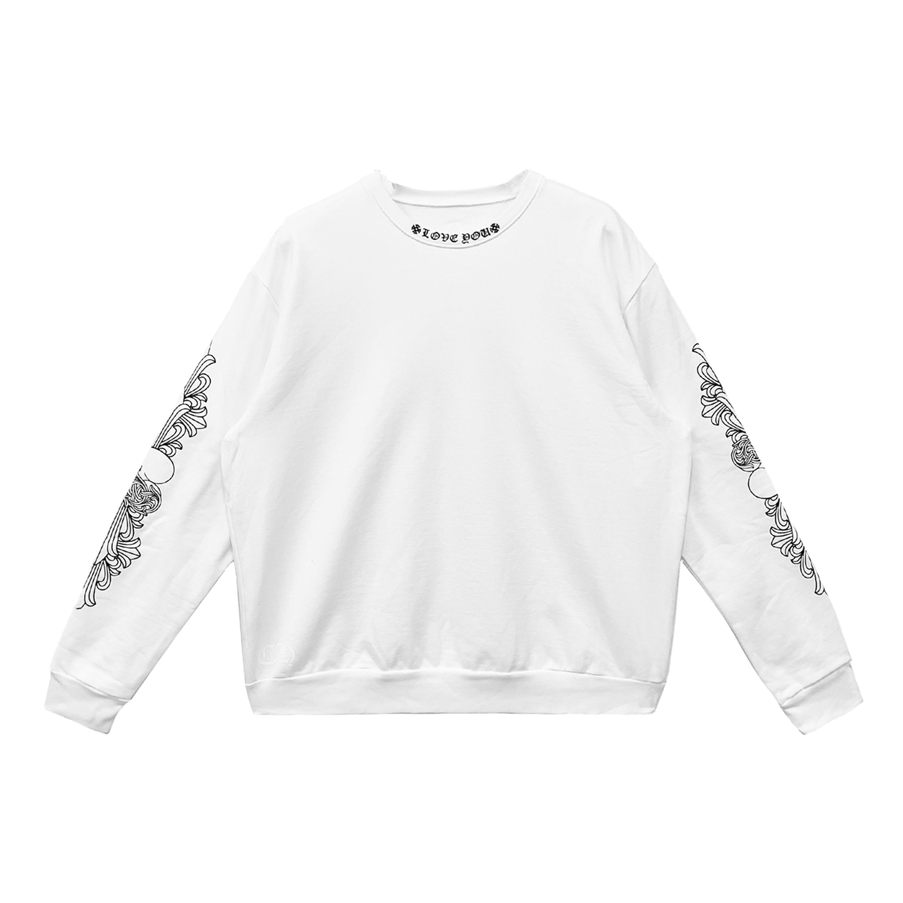 Chrome Hearts LOVE YOU Letter White Sweatershirt - SRM – SHENGLI