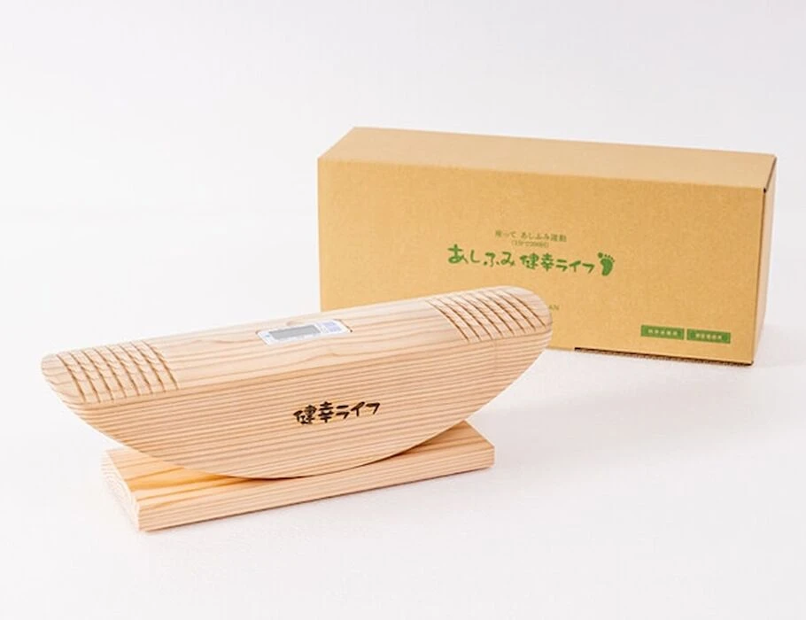 あしふみ健幸ライフ 無垢木溝入り・計測器付タイプ(42cm)あしふみ健幸