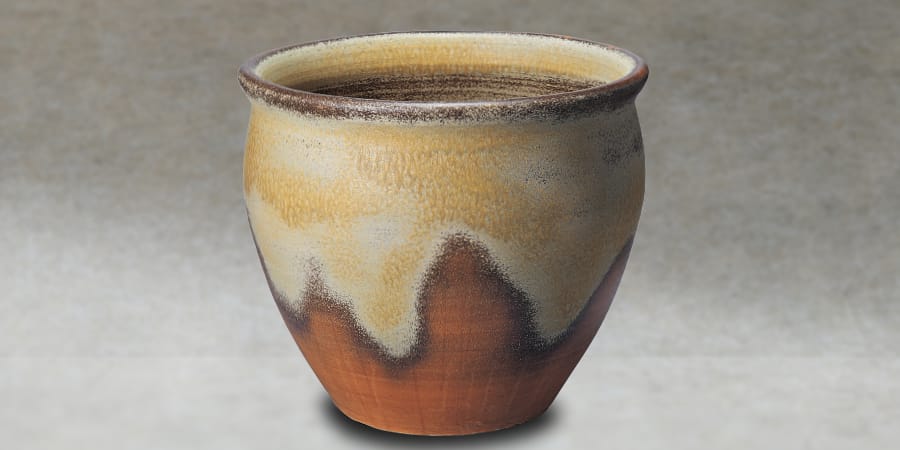 掛湯壺[HI-301]Φ700×H600 定価174,900-｜信楽焼 陶器浴槽 陶器風呂の