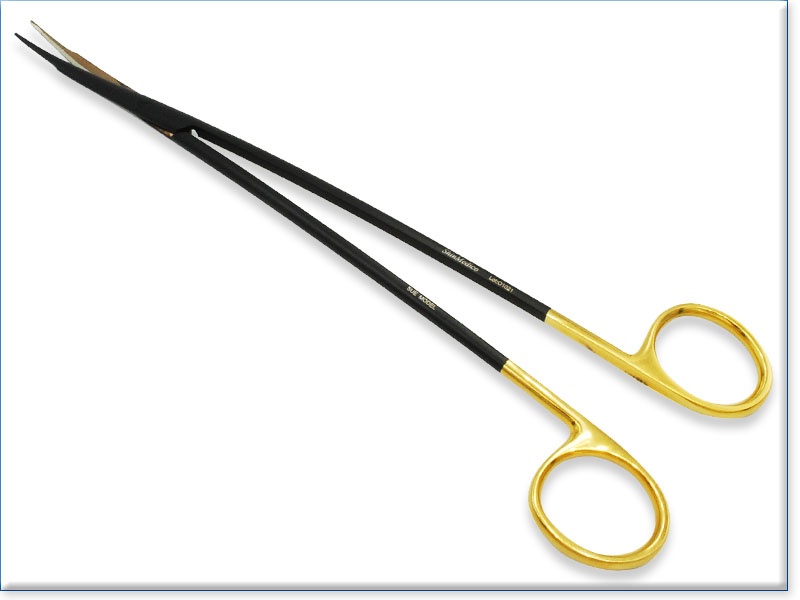 S型ロングブラック剪刀 - 動物用手術器具のシンメディコ