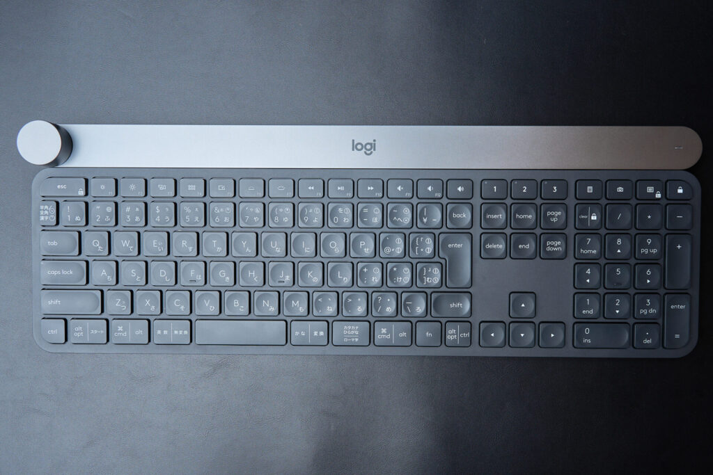 Logicool CRAFT KX1000sをレビュー│物理ダイヤルを搭載したフルサイズ