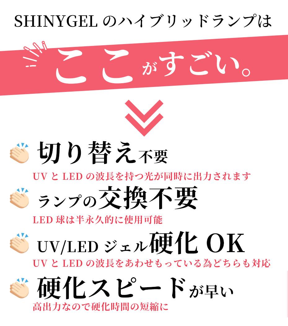シャイニージェルプロフェッショナル 【充電式】【硬化熱軽減】【UV+