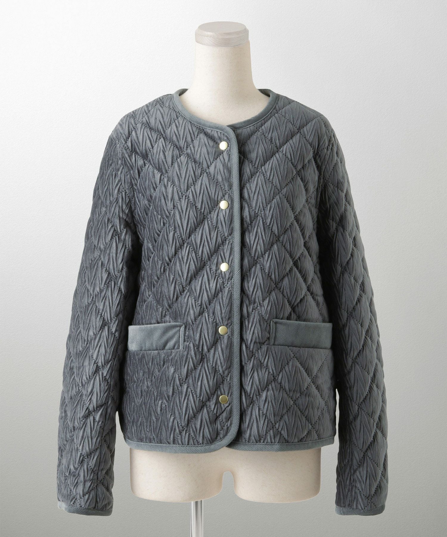 キルティング ベロア ジャケット HUIT 全3色｜hit281-0278【1