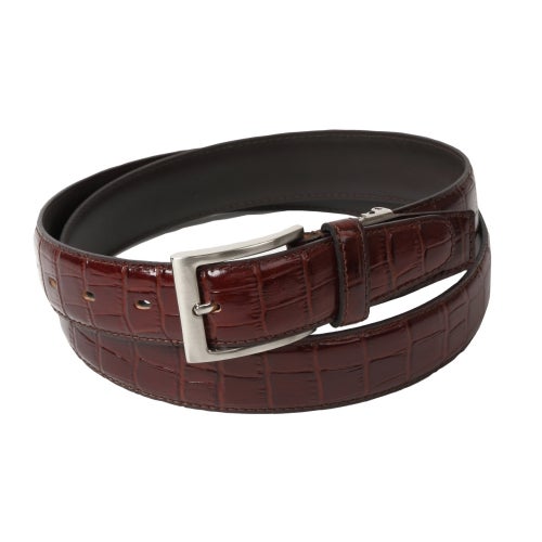 ベルト】クロコダイル型押し・牛革・ブラウン・日本製 | ozie公式通販