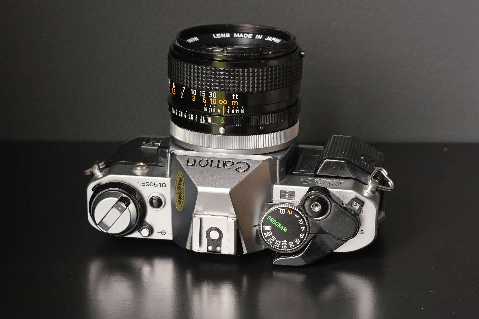 Canon AE1 Program Film Camera & 50mm f/1.4 SSC Lens - Buy Online