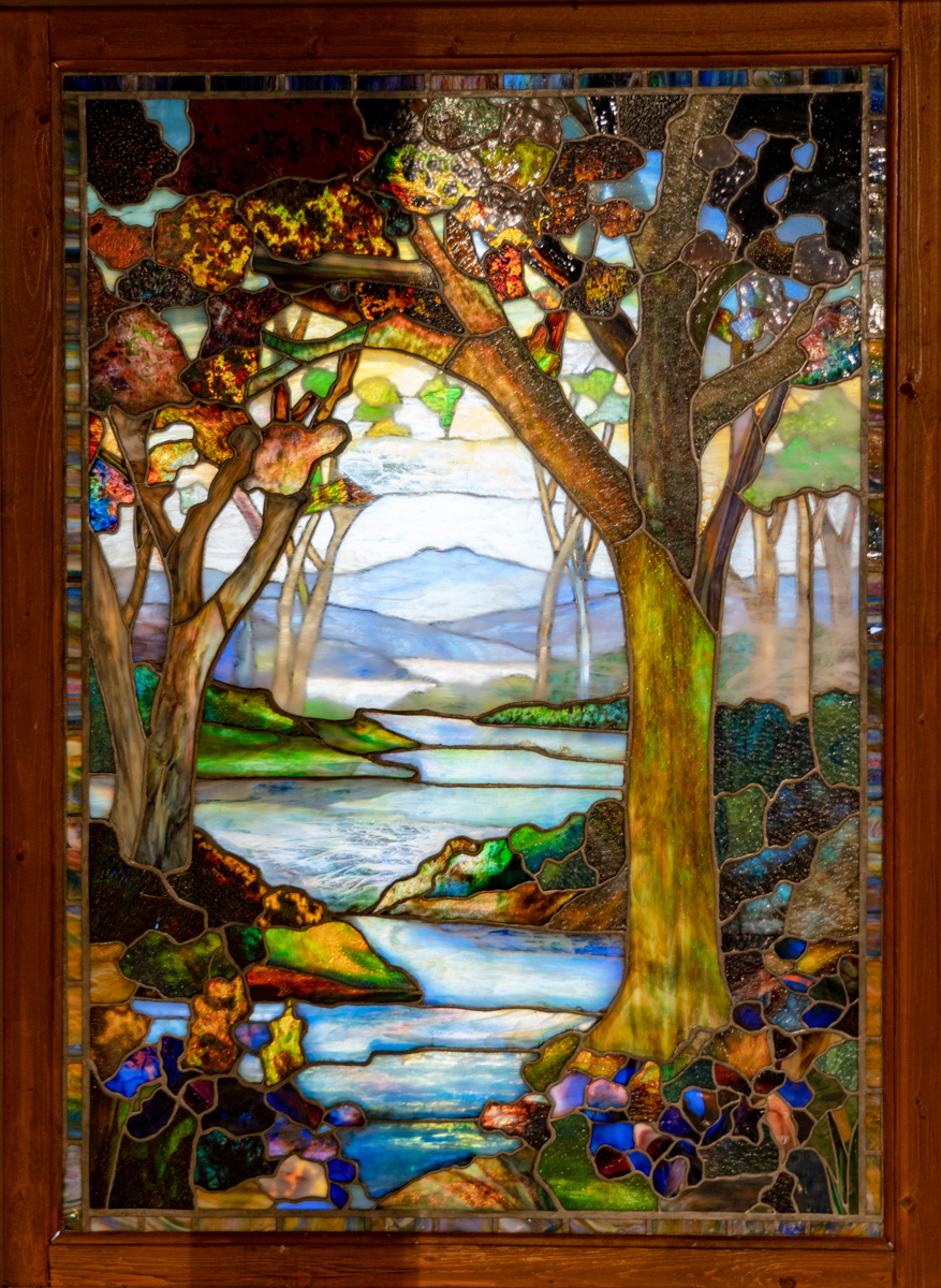 ルイス・C・ティファニー ヴィンテージ ステンドグラス 大型