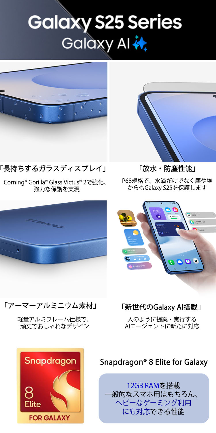 Samsung Galaxy S25 Ultra SM-S938B グローバル版 SIMフリースマホ