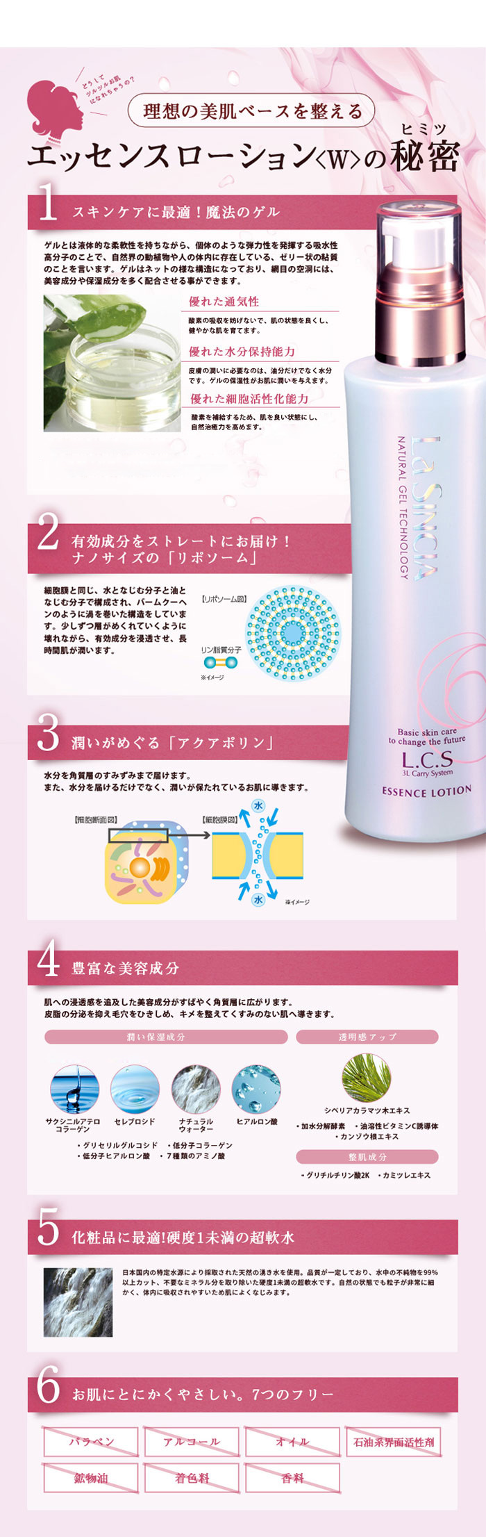 エステサロン品質、ゲル化粧品のラシンシア公式ショップ【定期購入