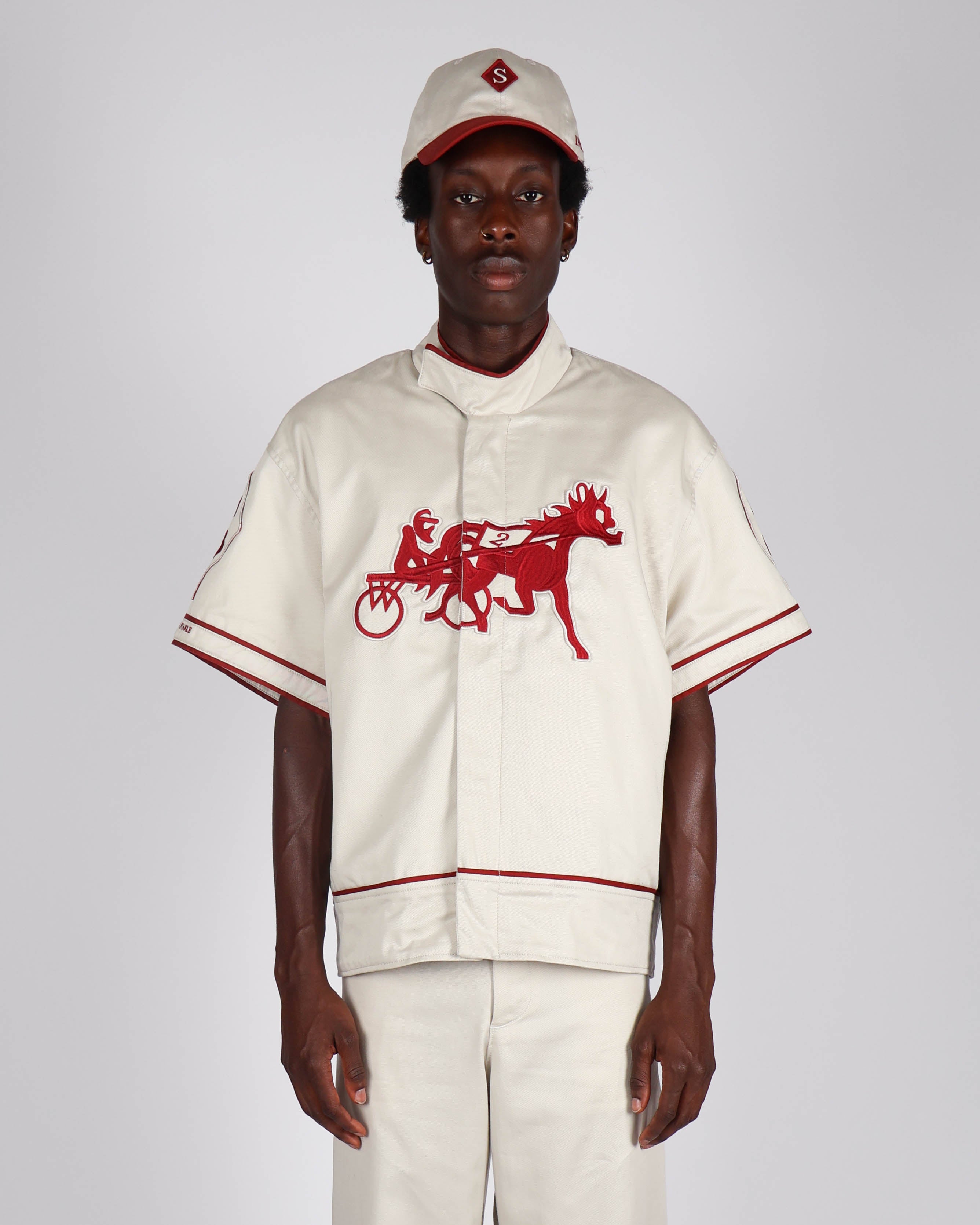 Embroidered Short Sleeve Track Jacket – Siegelman Stable