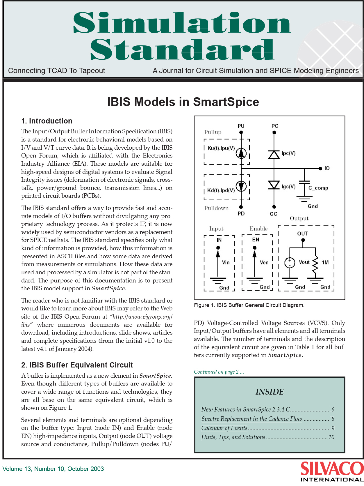 IBIS Models in SmartSpice - Silvaco