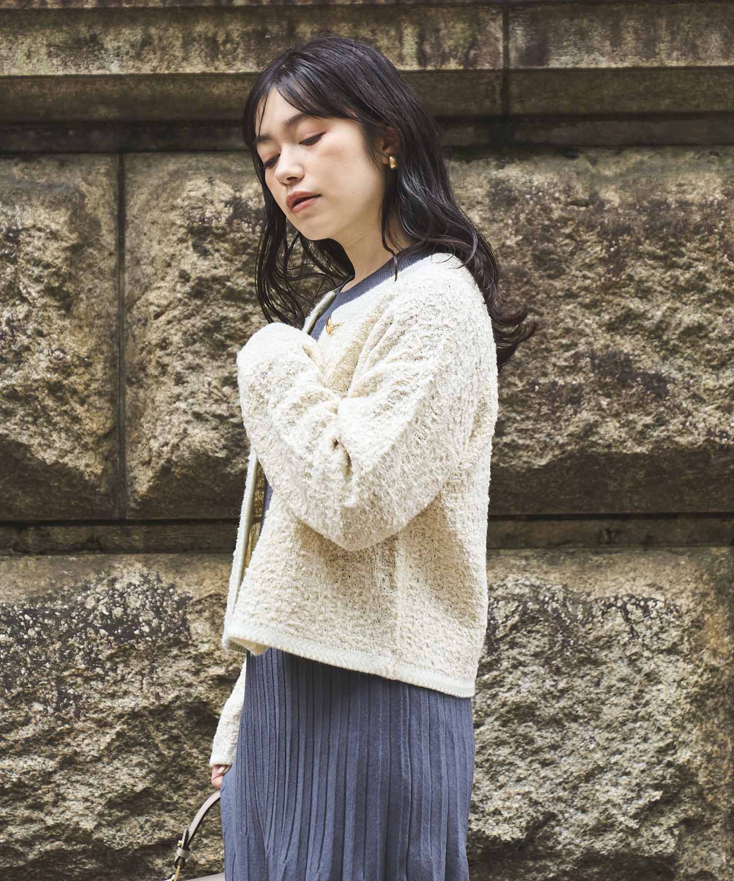 ラメツイードニットカーディガン – Sirin Online Store