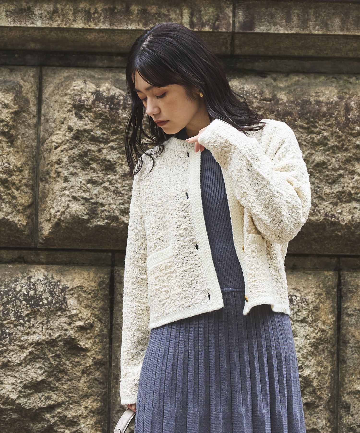 ラメツイードニットカーディガン – Sirin Online Store