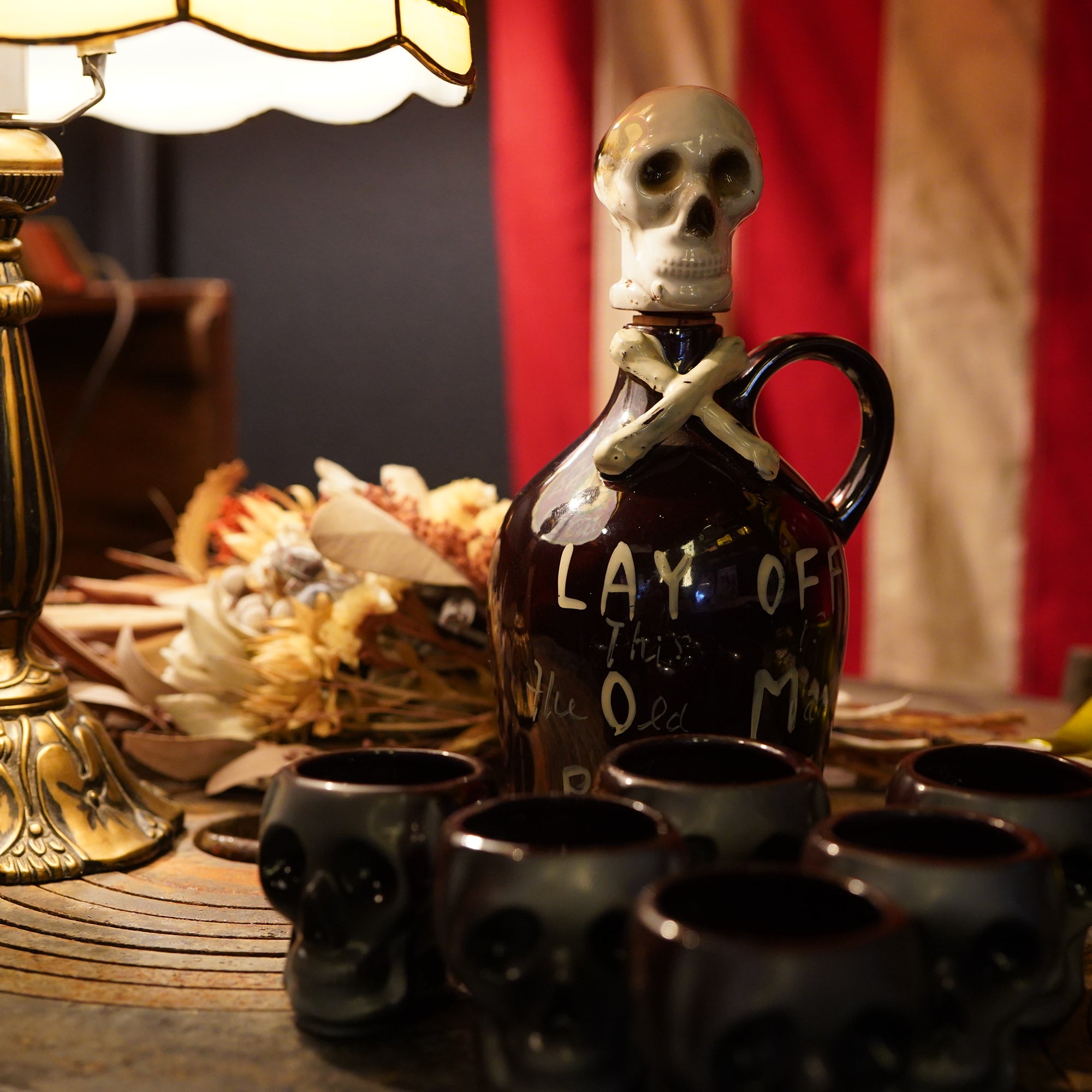 1950's スカルデキャンタ&ショットグラスセット – SK OLDIES