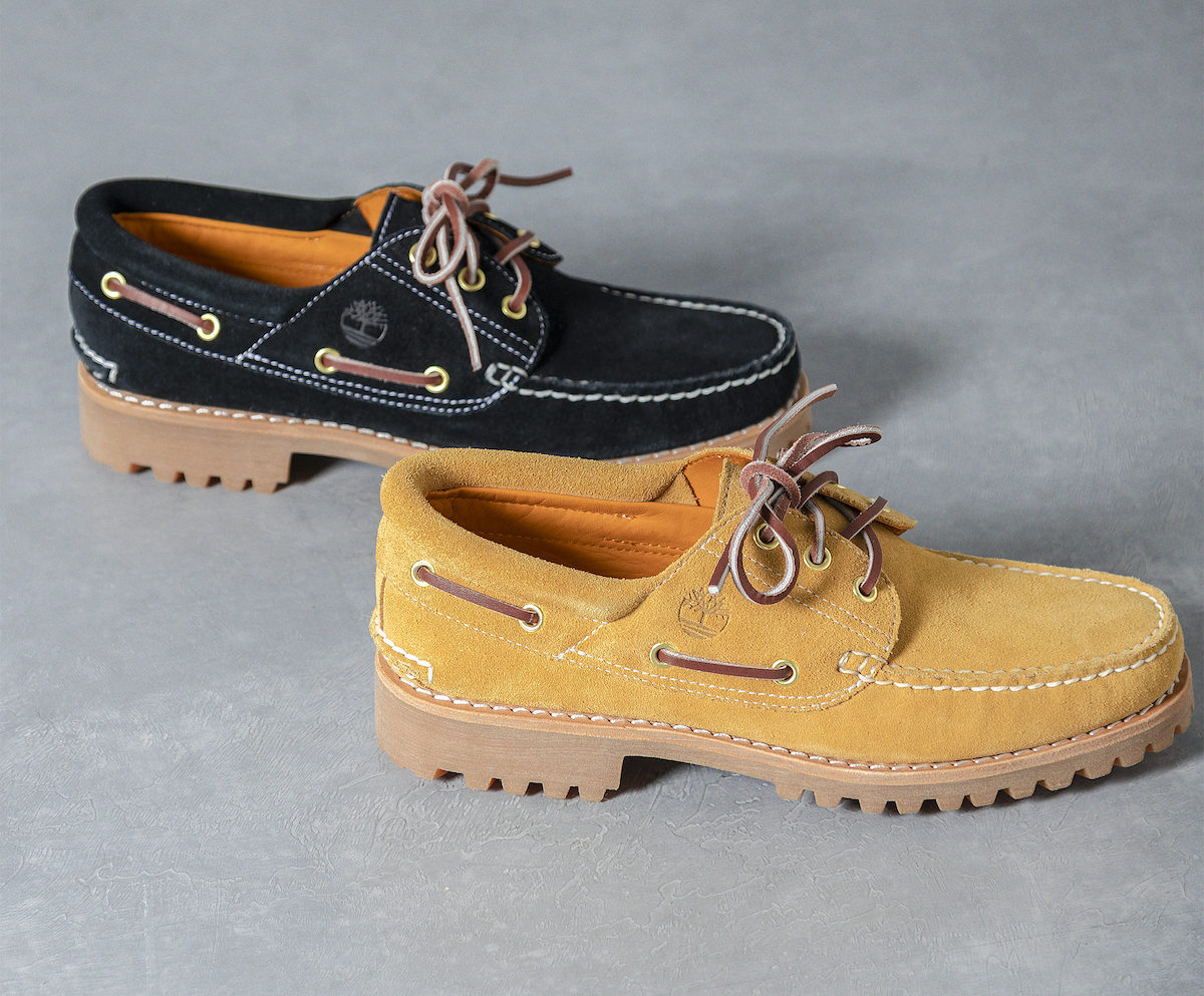 ティンバーランド」から、定番モカシンシューズ「スリーアイクラシック