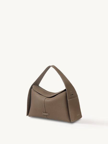 Drippy Roof Bag | Taupe Full-Grain Leather Tote – Songmont