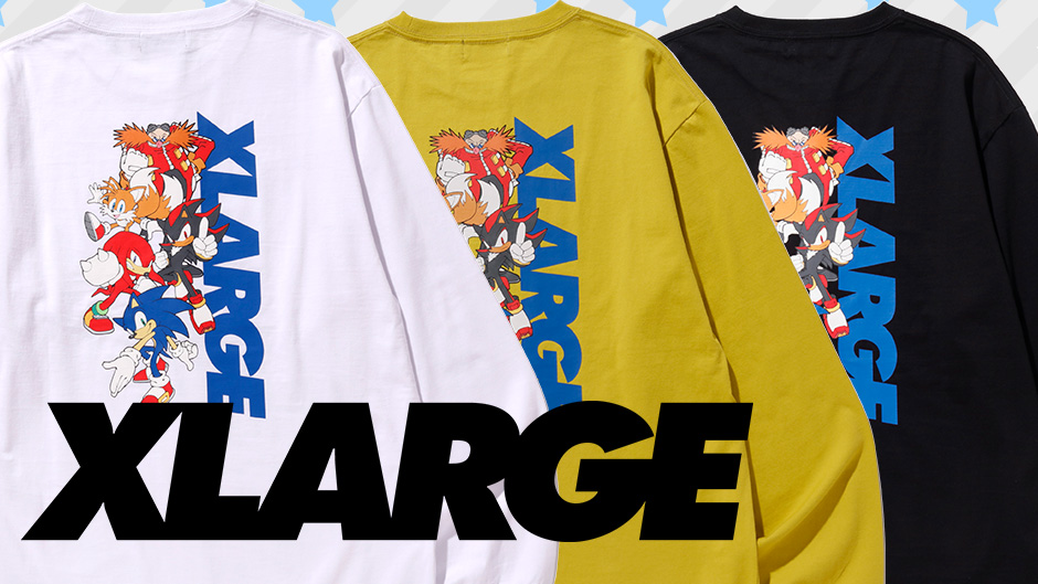 SEGA | ソニックチャンネル | XLARGE×SONIC ロングスリーブTシャツ