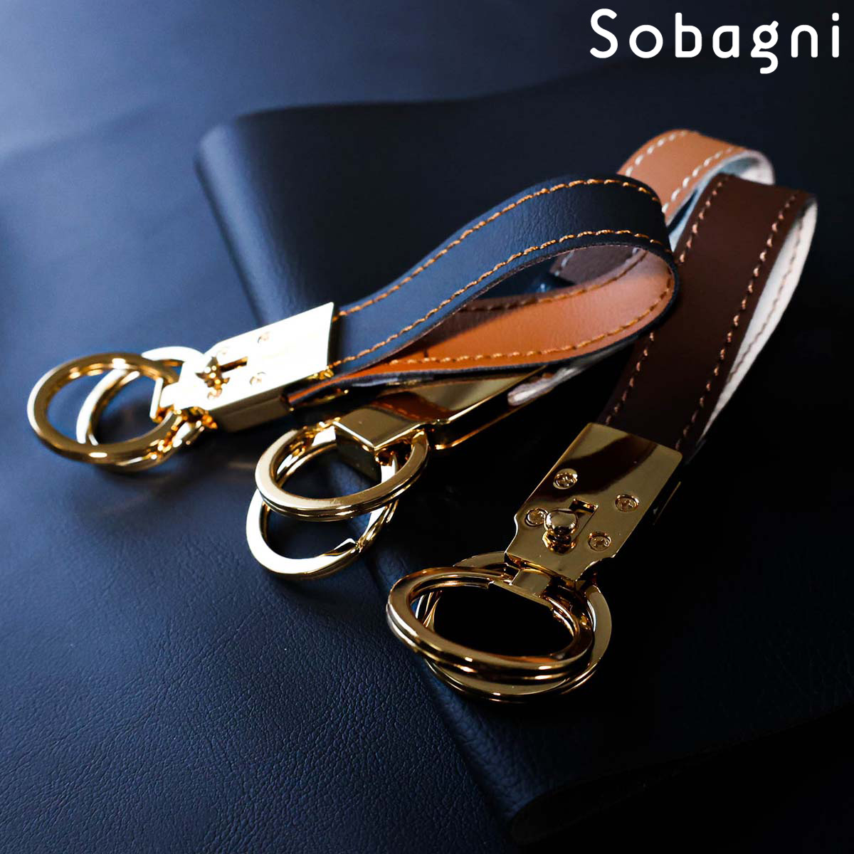 ソバニ公式 キーストラップ キーリング