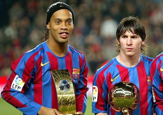 ロナウジーニョがメッシを語る「もっと彼と一緒にプレーしたかった