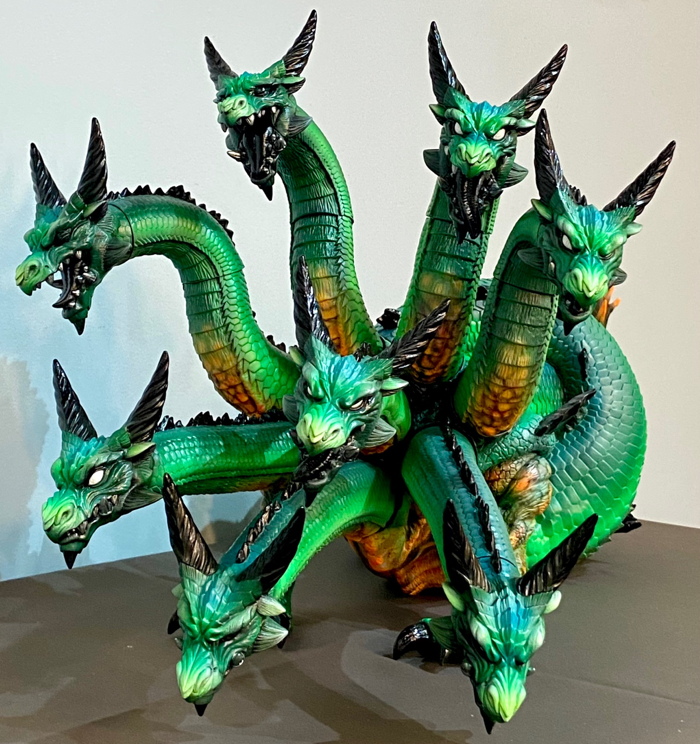 イシナリ × シマックスジャンボソフビ ヤマタノオロチ八岐大蛇 水食いVer.