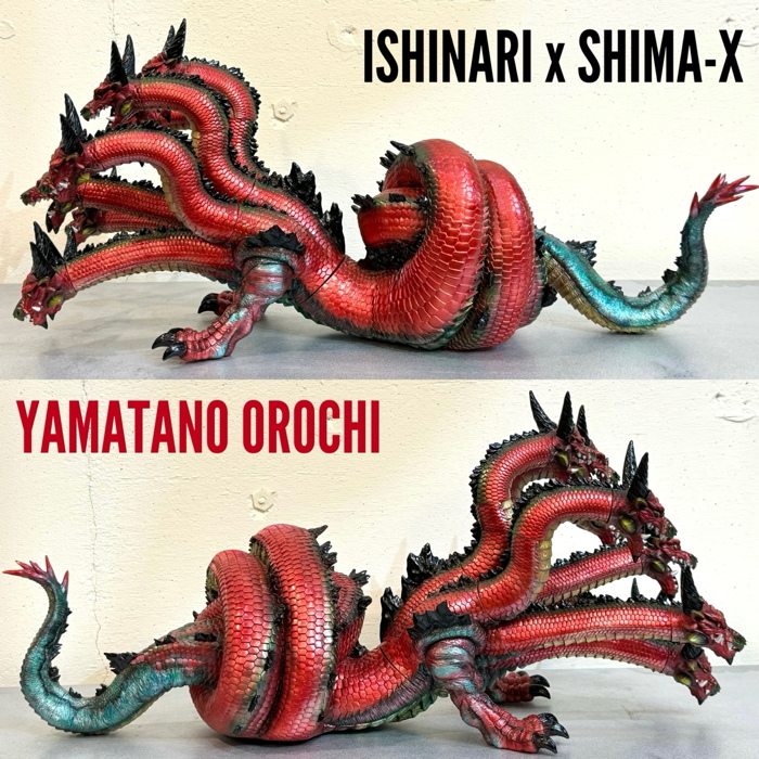 イシナリ × シマックス ジャンボソフビ ヤマタノオロチ八岐大蛇 水食い