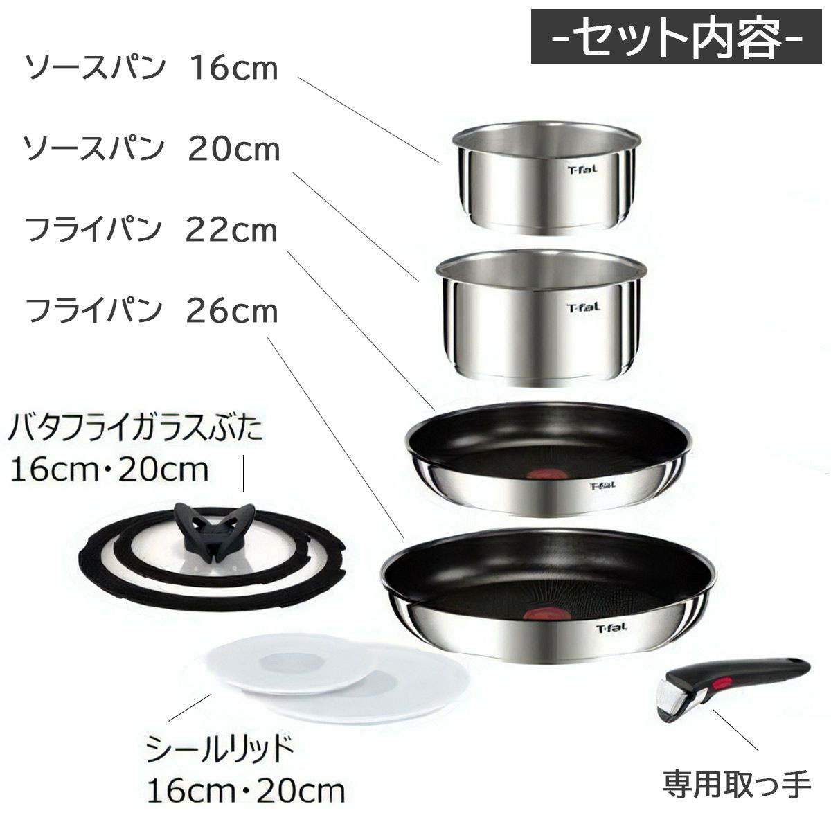 T-fal インジニオ・ネオ IHステンレス エモーション セット9《公式