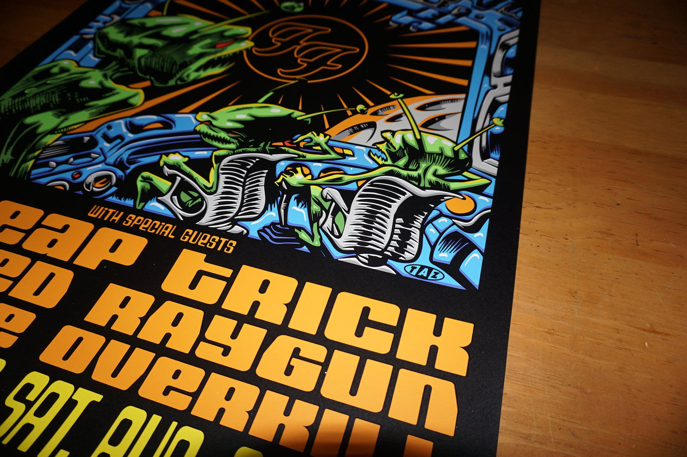 Foo Fighters - 2015 TAZ poster print Chicago, IL Wrigley Field