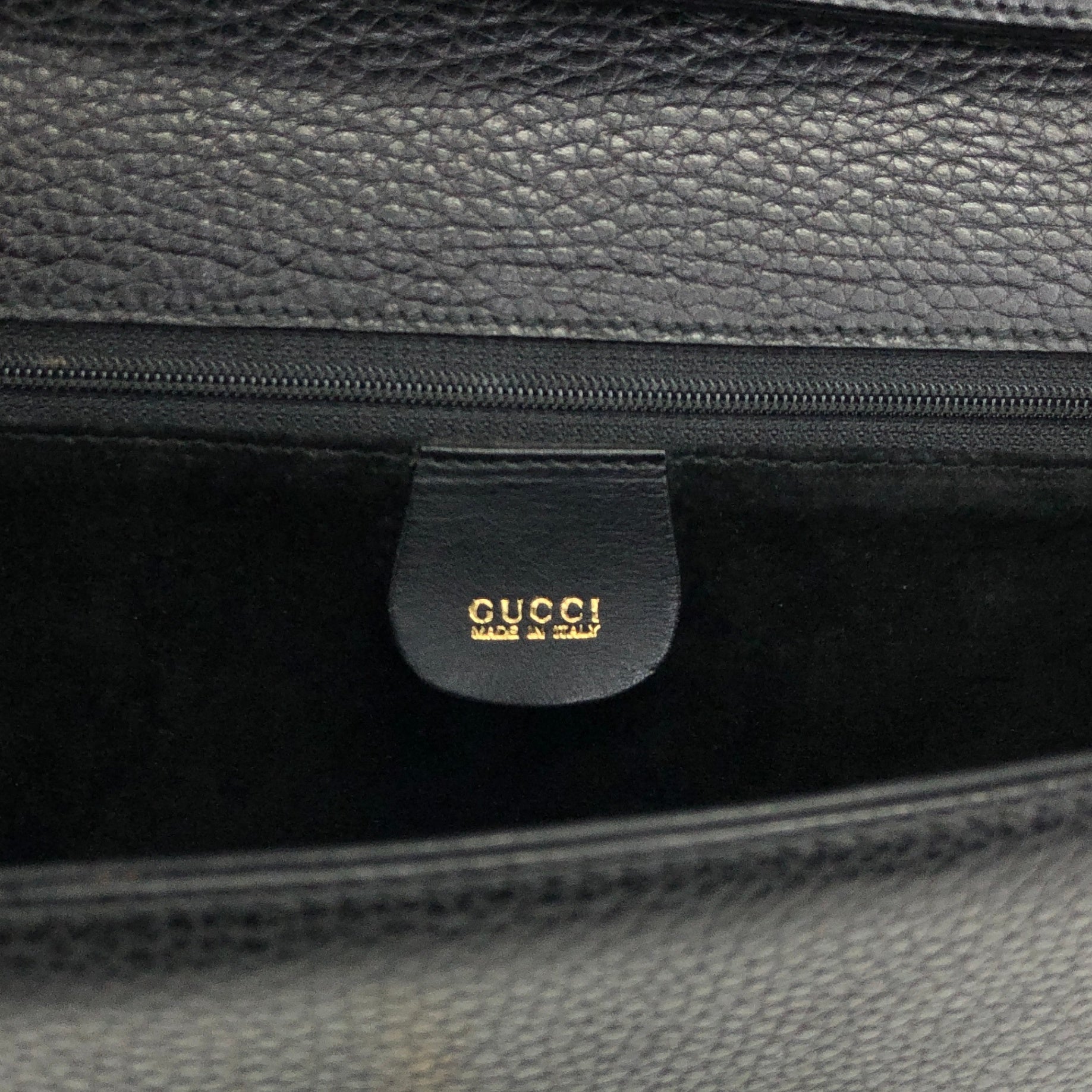GUCCI Front Buckle Shoulder bag Black Vintage zbczdz – VintageShop