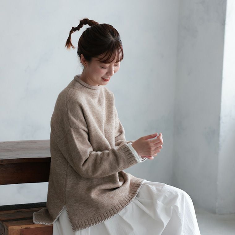 ひょっこり遊びにやってきた、わたげウサギみたいなニット | soulberry