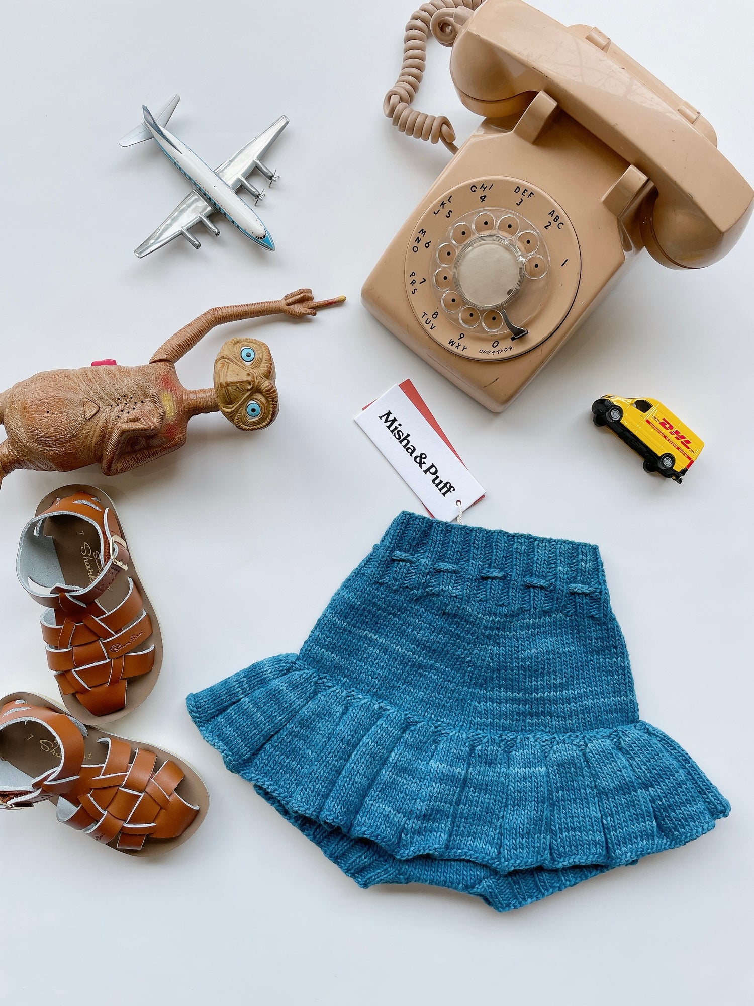 Misha&Puff+ Skating pond skirt - Prussian Blue – slow. editions