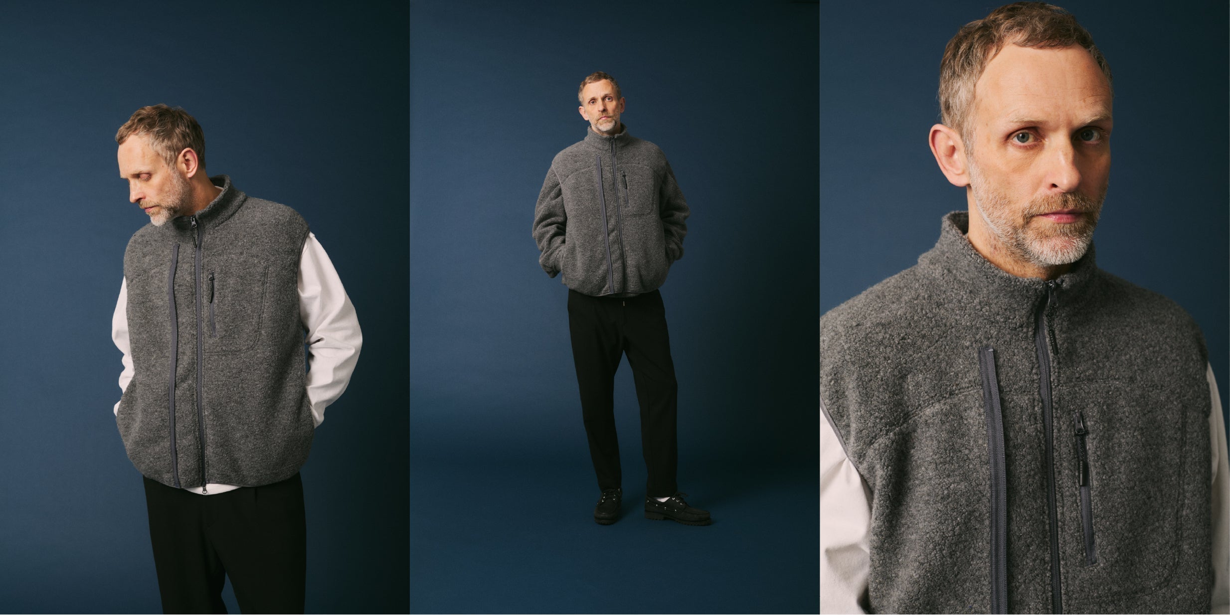 melpleの冬名品。機能と上質さを備えたウールパイルベスト – SLOW TEMPO