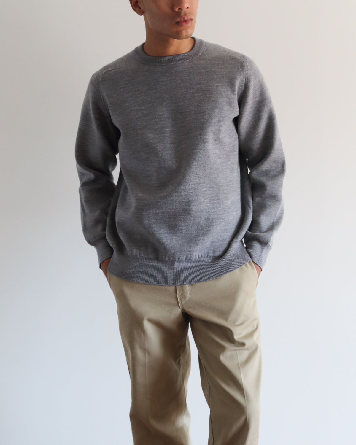 UNISEX】12G天竺 ダブルフェイス クルーネック SL8W-495